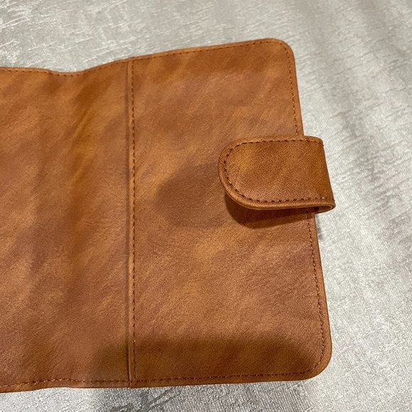 Passport holder/jacket, NEW never used, Brown - Picture 2 of 6